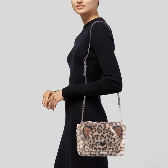 KATE SPADE RUN WILD LEOPARD-PRINT MUFF - Picture 1 of 6